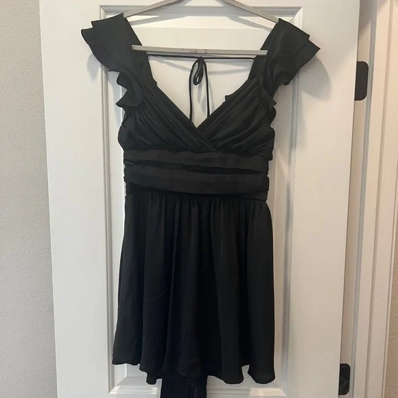 American Threads Dresses | American Threads Desiree Ruffle Dress | Color: Black | Size: M | Camdynshaw's Closet